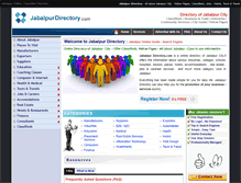 Tablet Screenshot of jabalpurdirectory.com